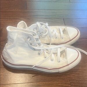 Converse White High-Top Sneakers